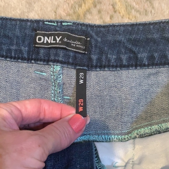 Only,Jean Mini-Skirt,Love the Superb Quality, Mint Condition, Stretch!! Size 29 - Picture 5 of 10